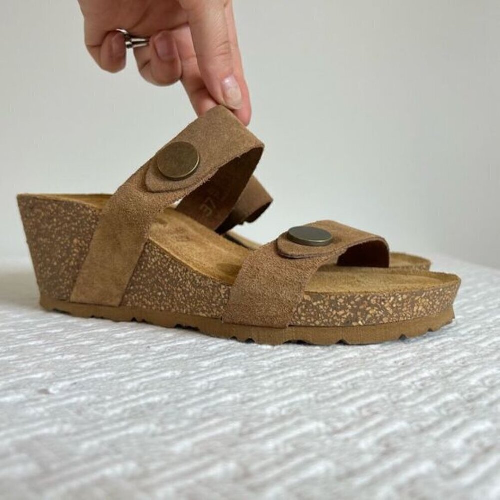 Brown Suede Women's Sandals